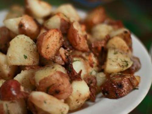Жареный картофель в мундире